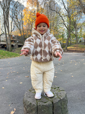 CREAM WINTER PANTS SIZE 2Y