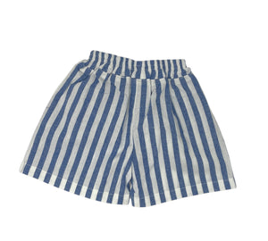 Blue Stripe Shorts Size(6-12M-5Y)