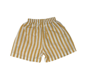 Yellow Stripe Shorts size (6-12/5Y