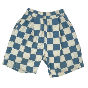 BLUE CHECKER SHORTS SIZE 3