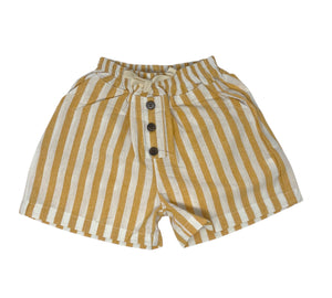 Yellow Stripe Shorts size (6-12/5Y