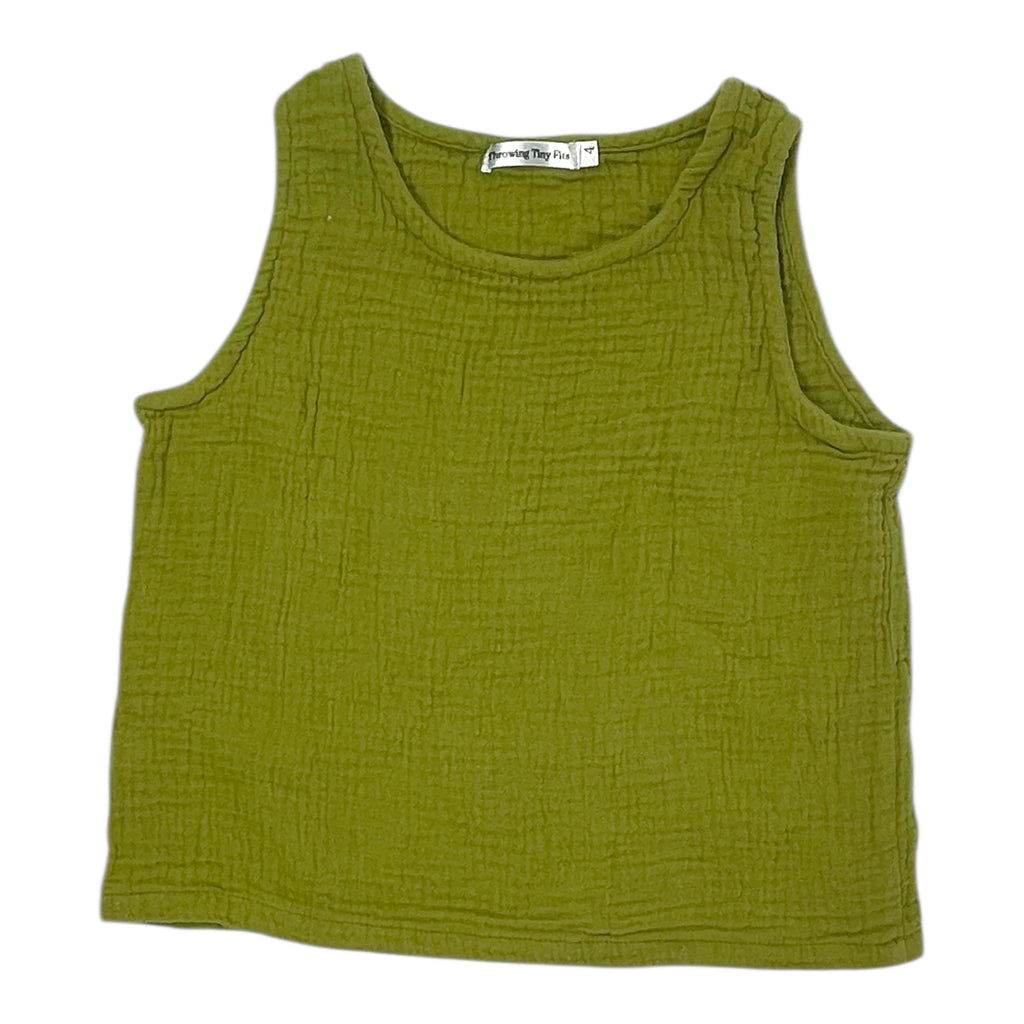 Green Tank top Size 4