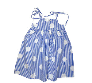 Polka Dots and stripes Dress Size (2-8Y)