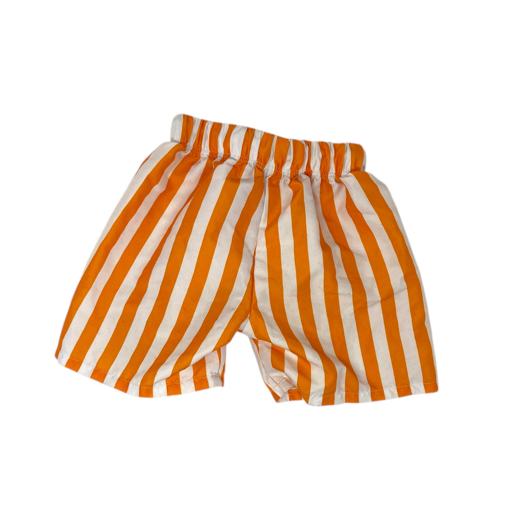 Orange Stripe Shorts Size 4