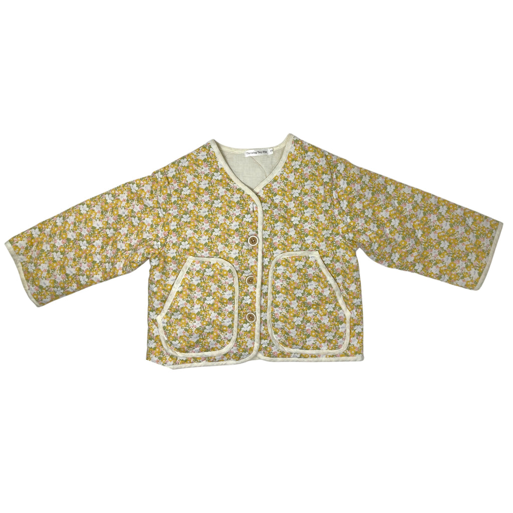 Small Flower Quilted Jacket Size 2