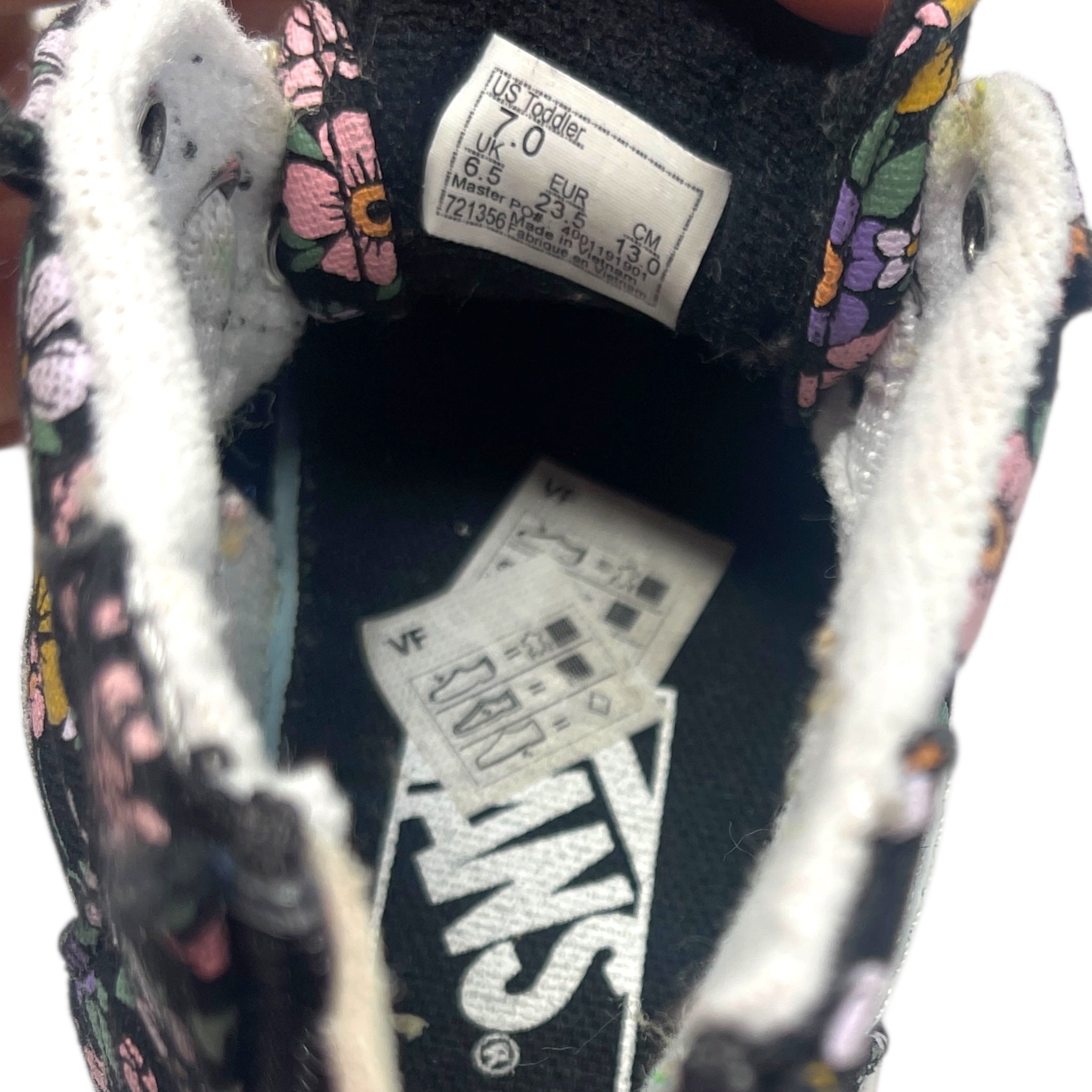 Floral Vans Size 7 toddler