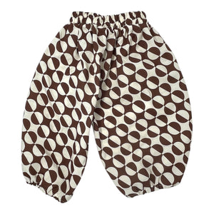 Brown Geo Pants Size