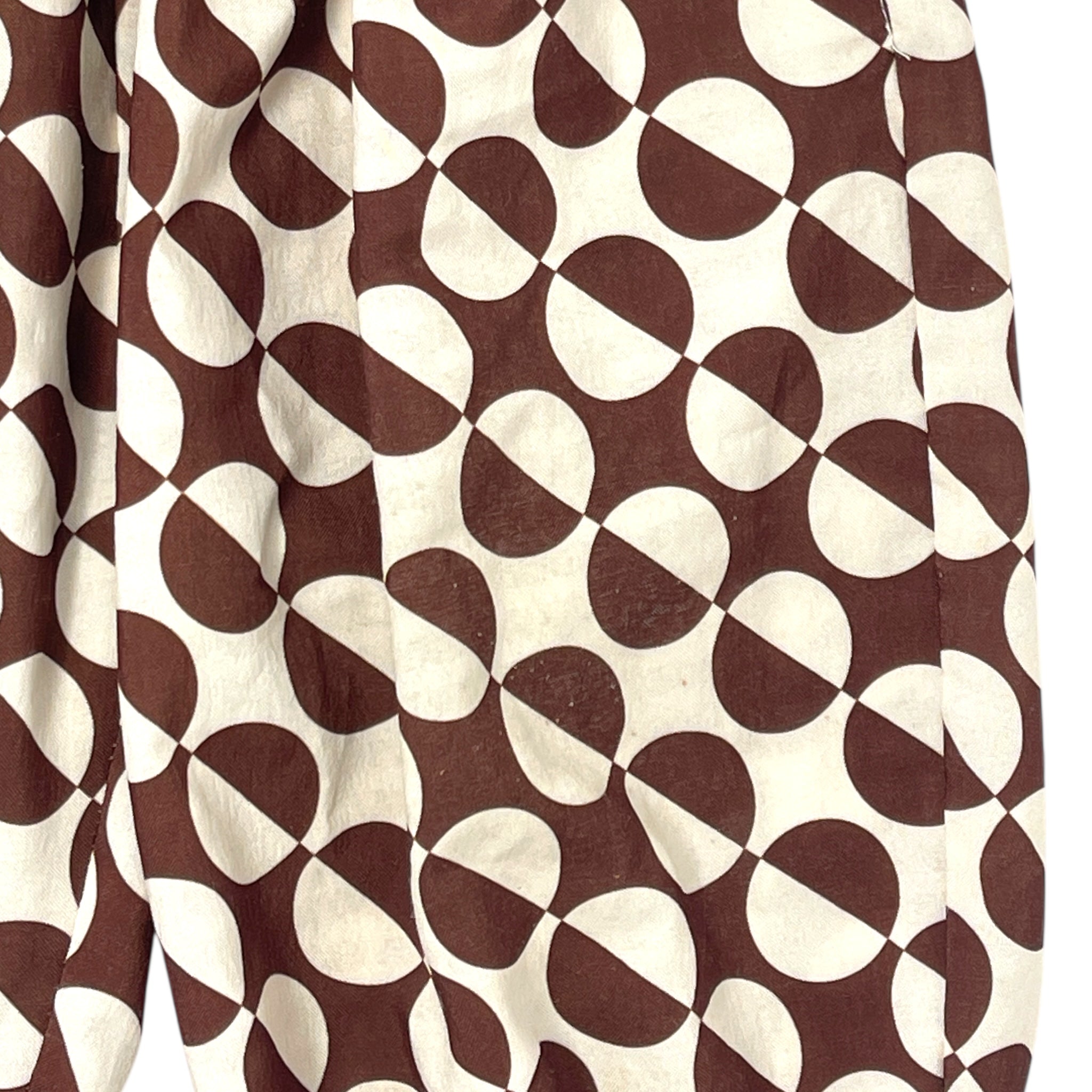 Brown Geo Pants Size