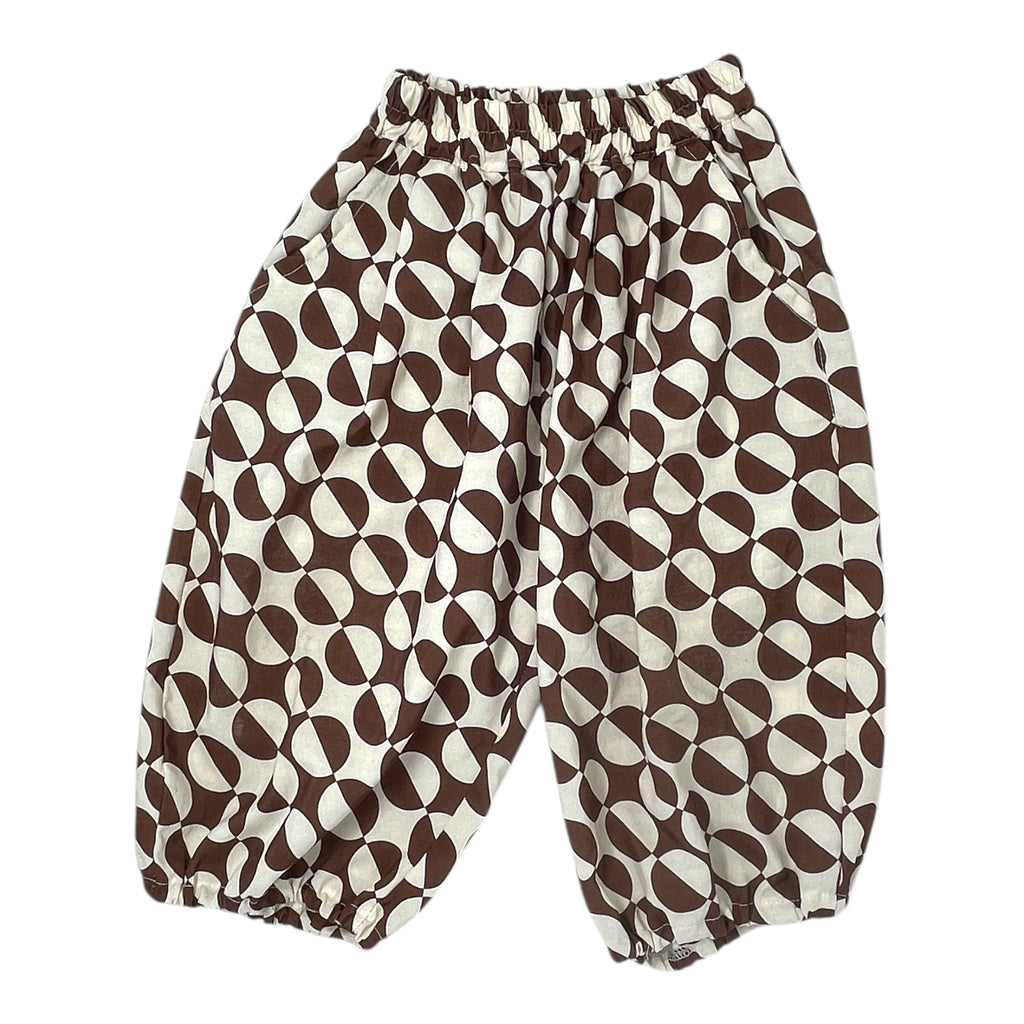 Brown Geo Pants Size
