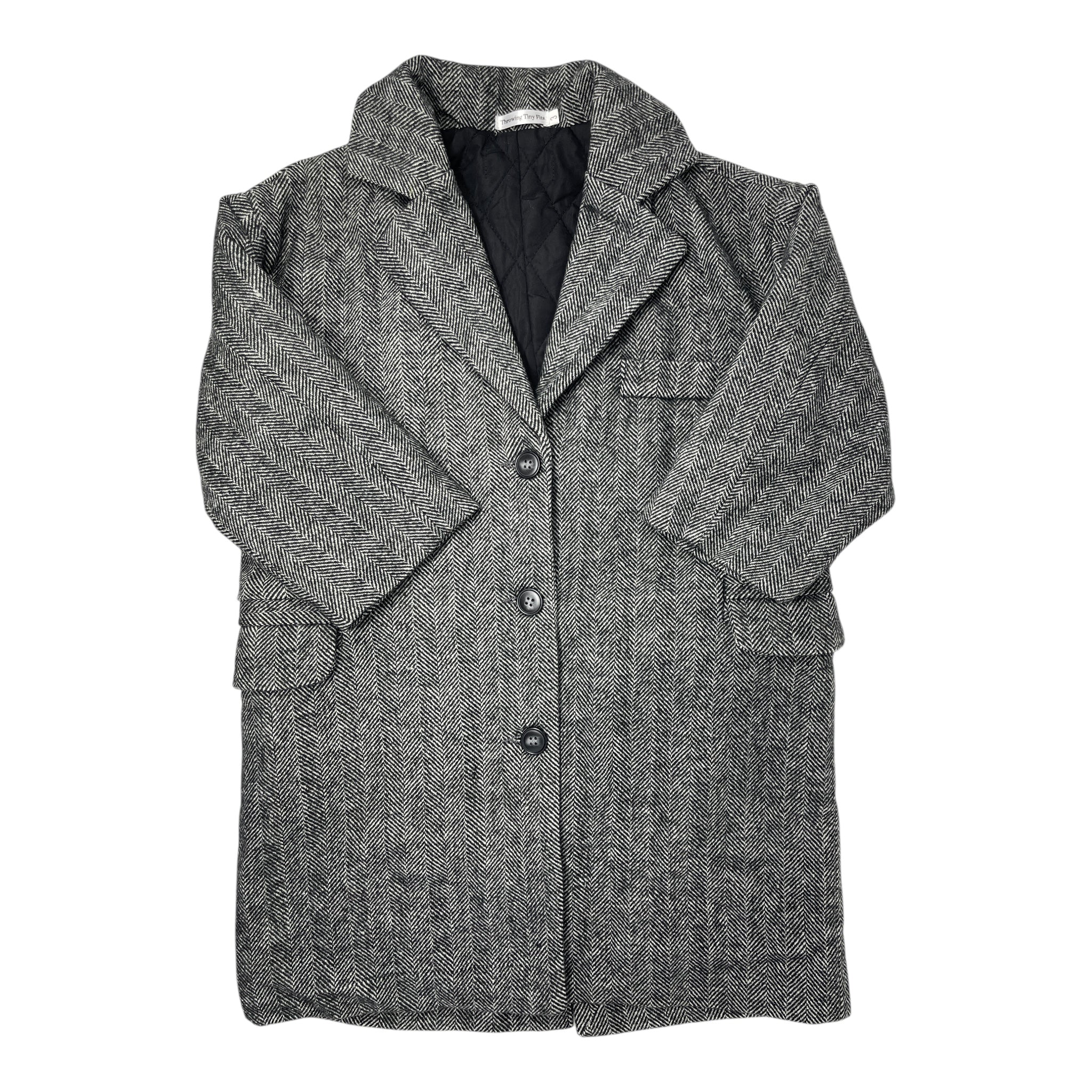 Grey Trench Coat 3/4Y