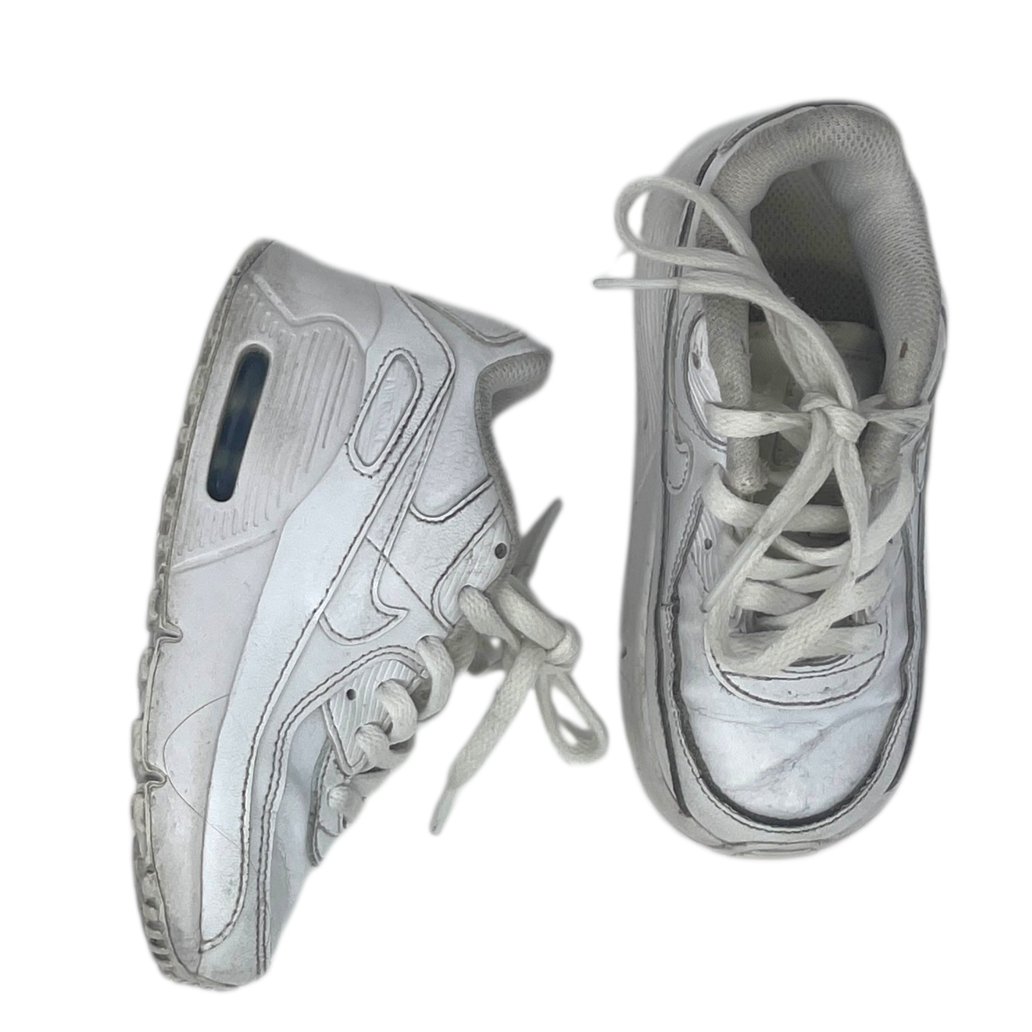 Nike White Air max Size 9C
