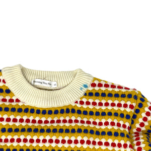 Yellow/Red Knitted Sweater Size 5Y