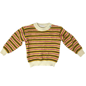 Yellow/Red Knitted Sweater Size 5Y