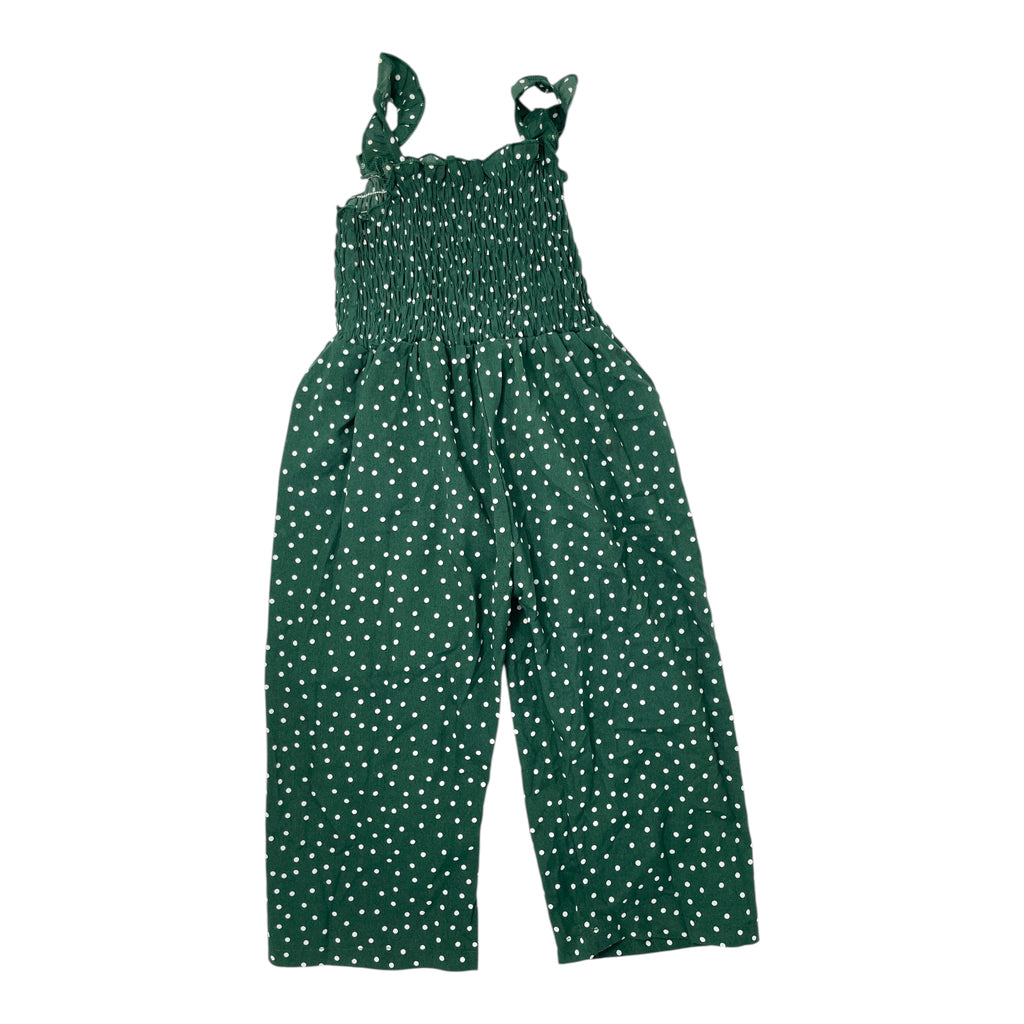 Green White Dot Jumpsuit Size 3Y