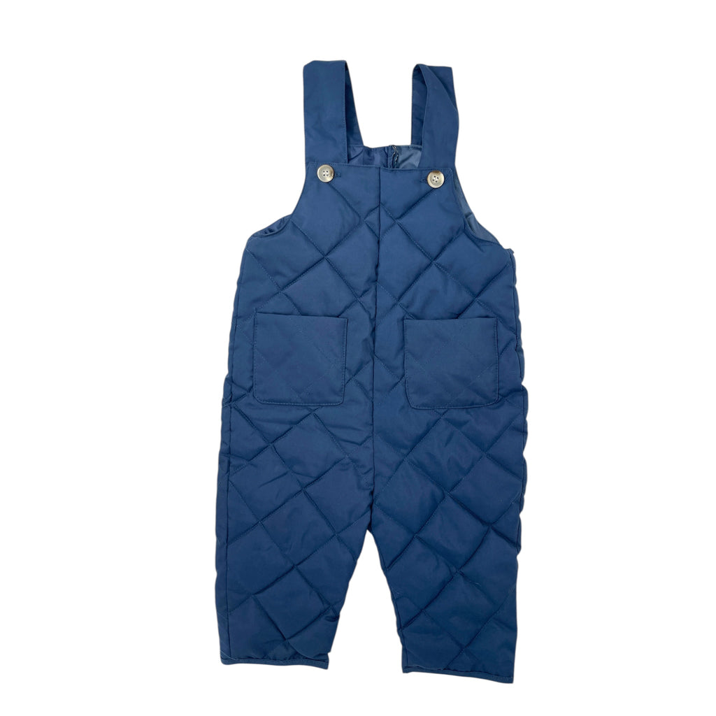 Blue Quilted Overalls size 2Y
