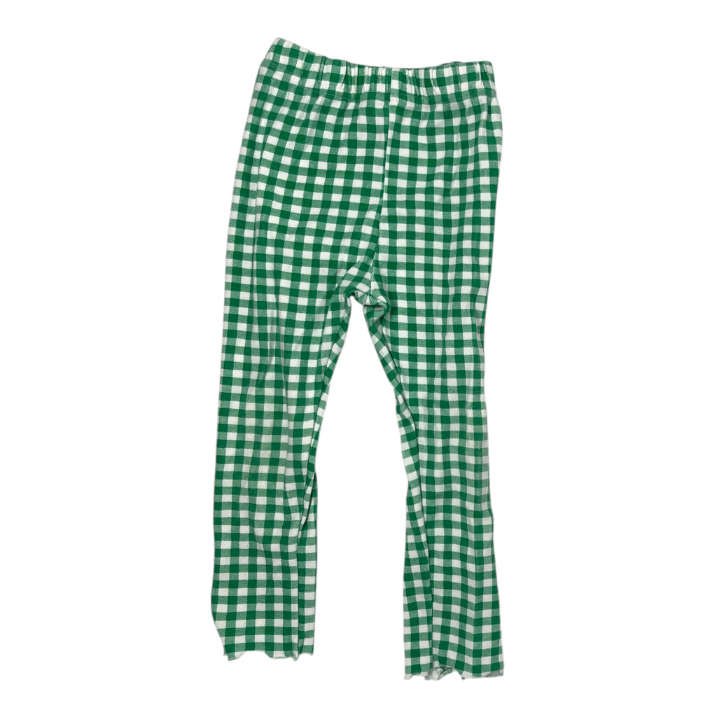 Green/ White Leggings 2Y