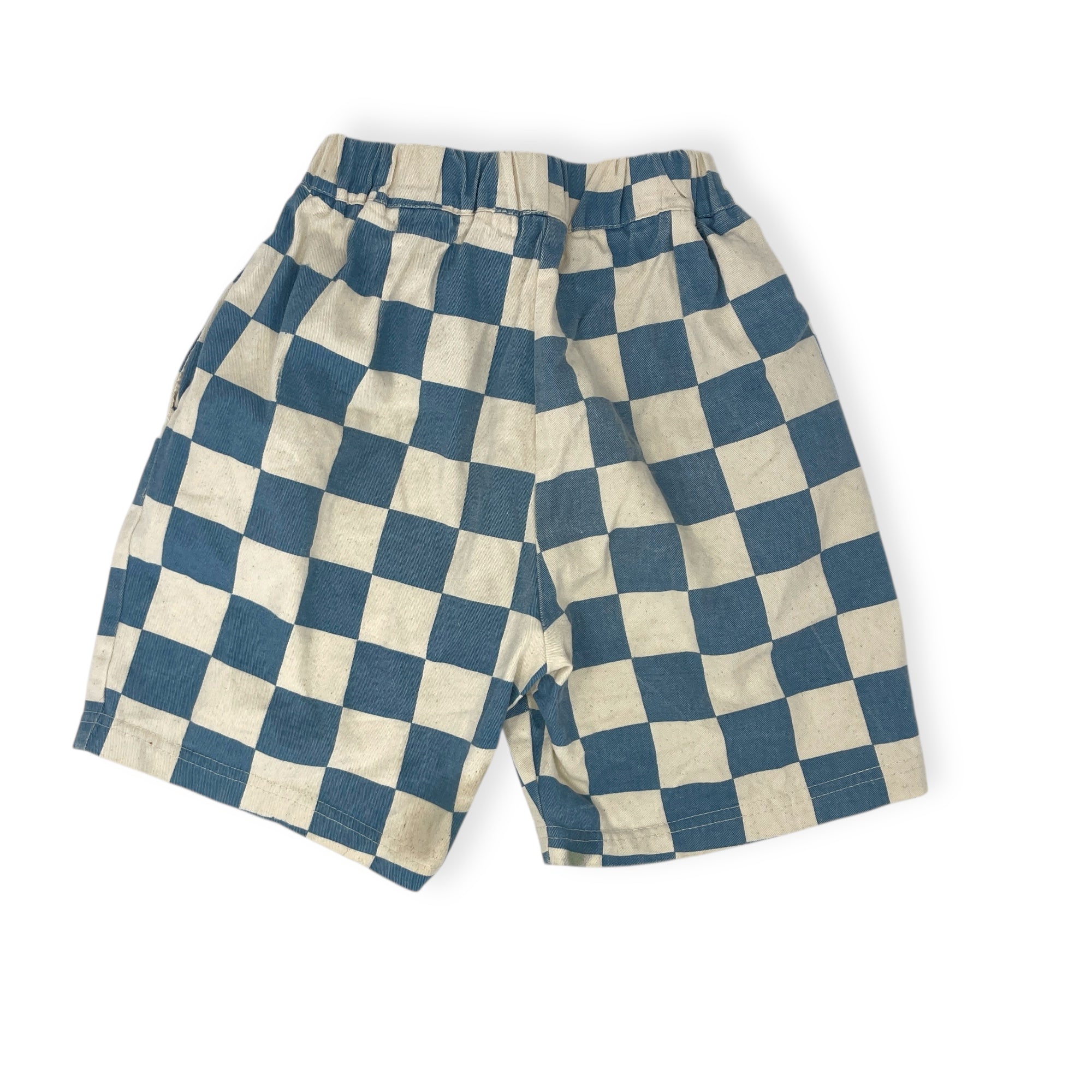 BLUE CHECKER SHORTS SIZE 3