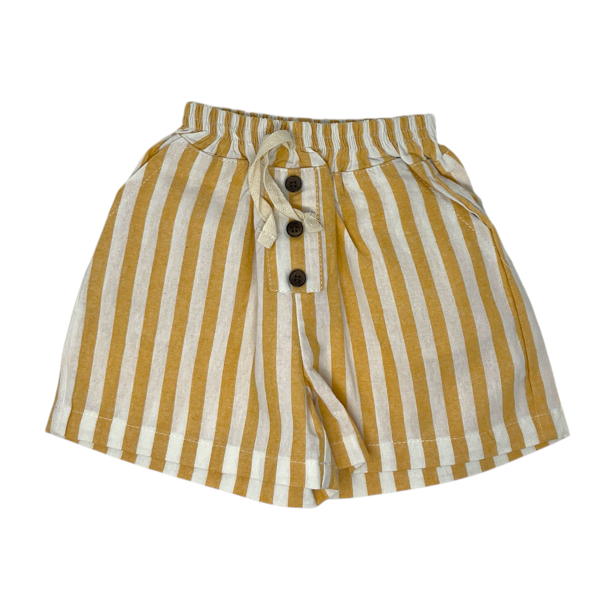 Yellow Stripe Shorts size (6-12/5Y
