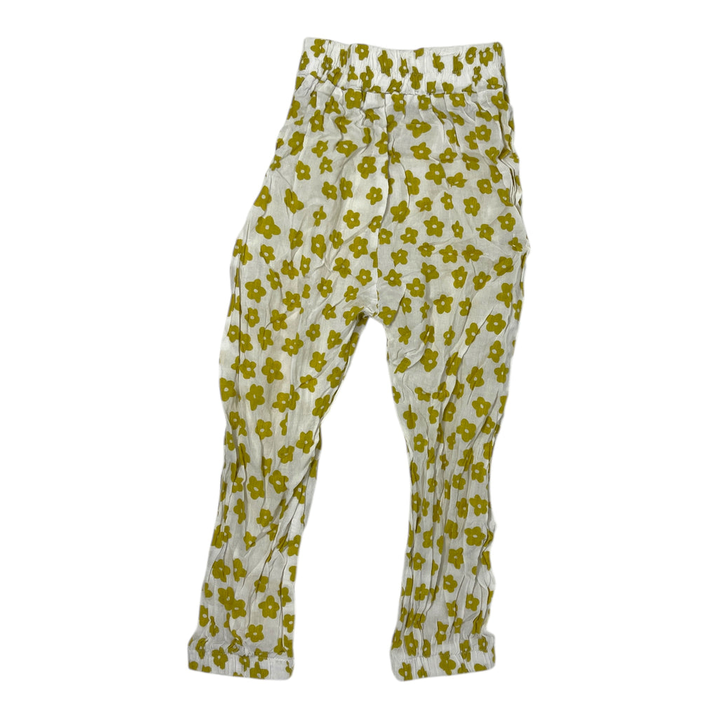 Yellow Flowers Pants Size 2Y